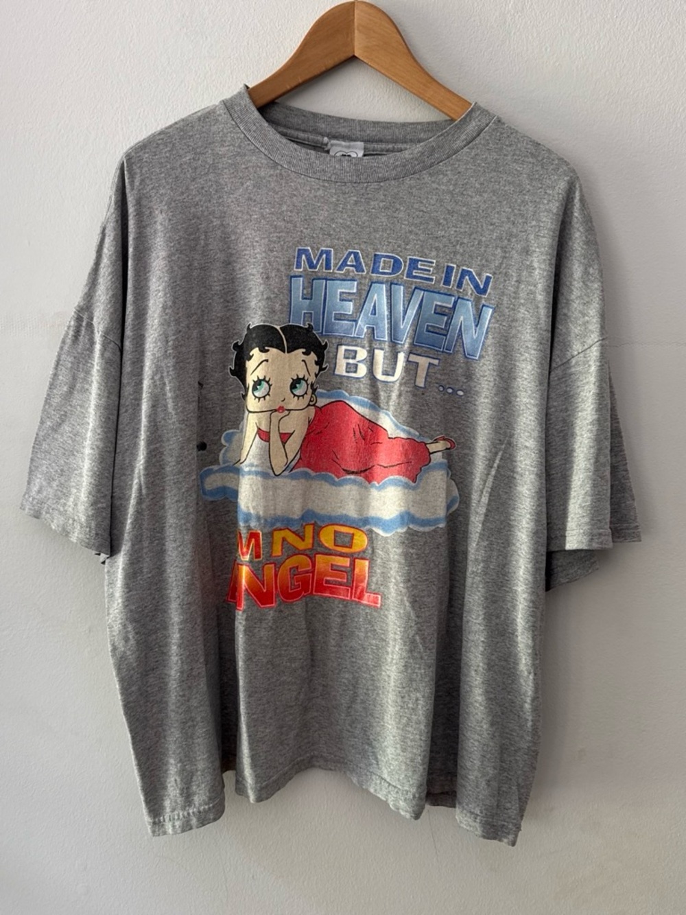 Vintage 2003 Betty Boop Big Graphic Made in Heaven Tee